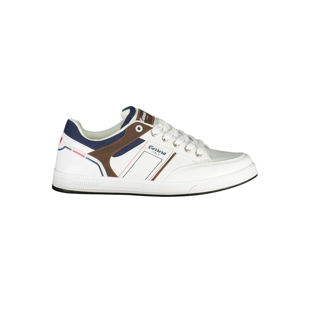 White Polyester Sneaker