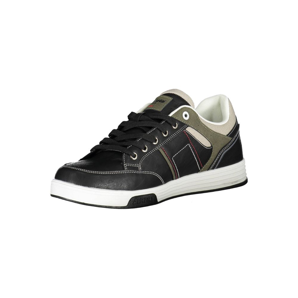 Black Polyester Sneaker