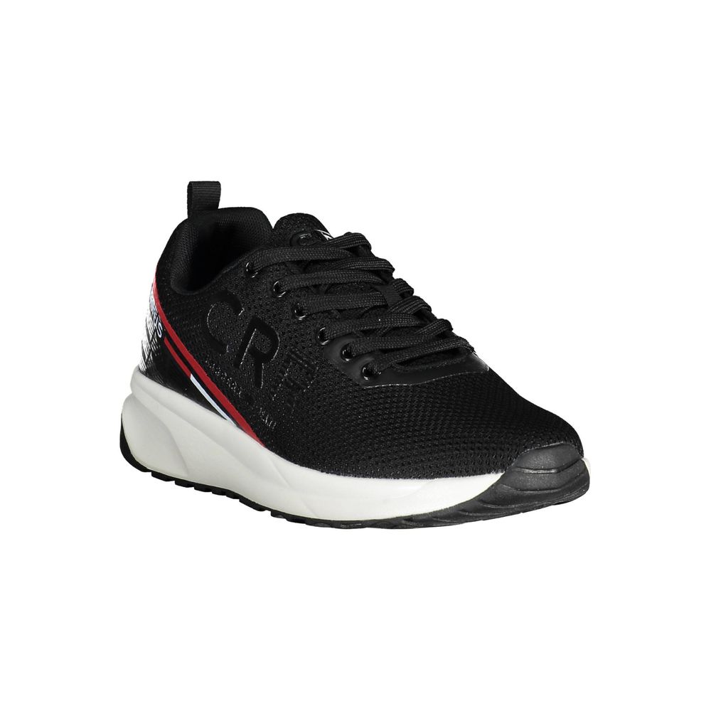 Black Polyester Sneaker