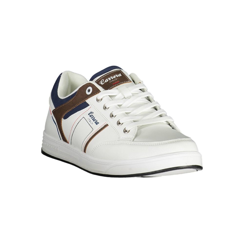White Polyester Sneaker