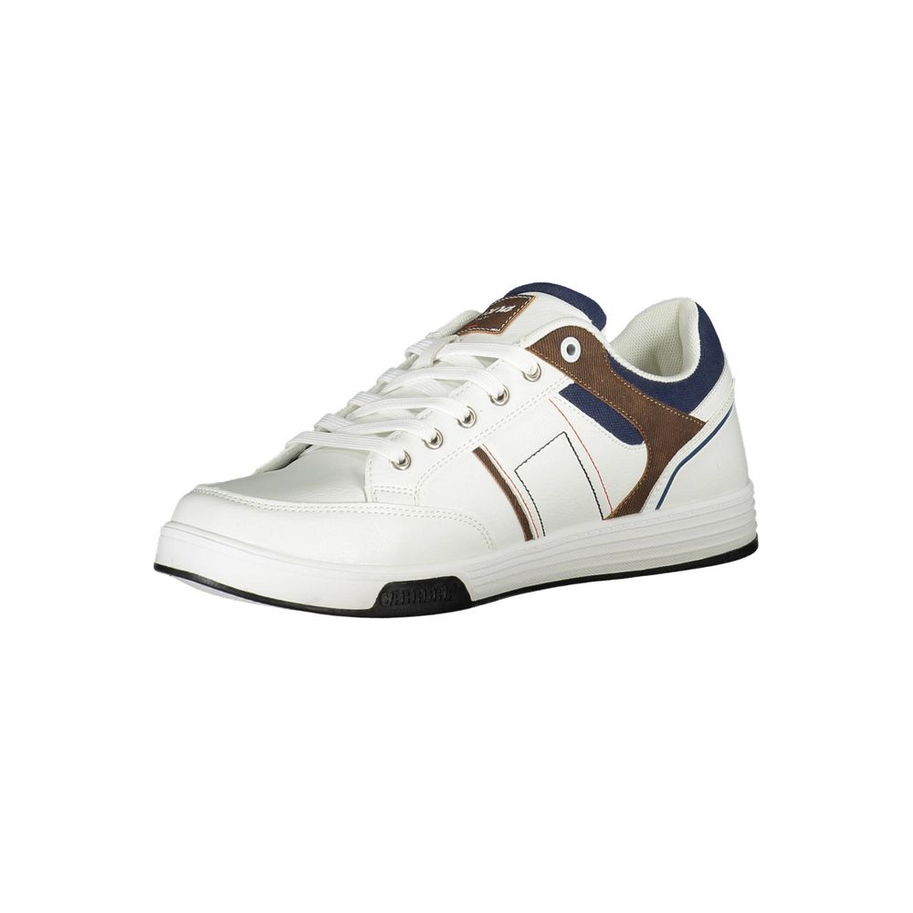 White Polyester Sneaker