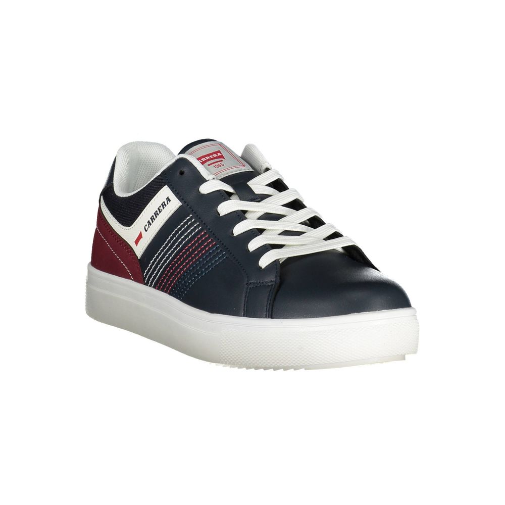Blue Polyester Sneaker