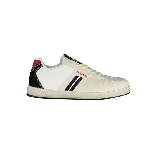 White Polyester Sneaker