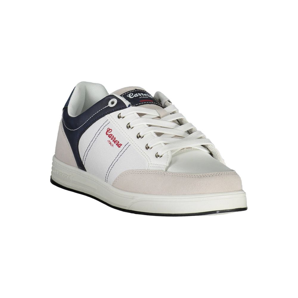 White Polyester Sneaker