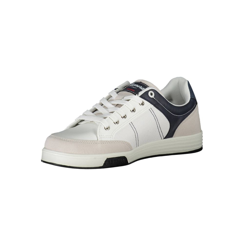 White Polyester Sneaker