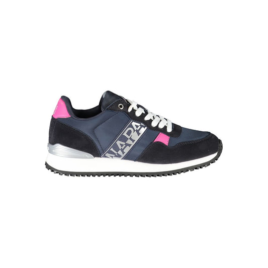 Blue Polyester Sneaker