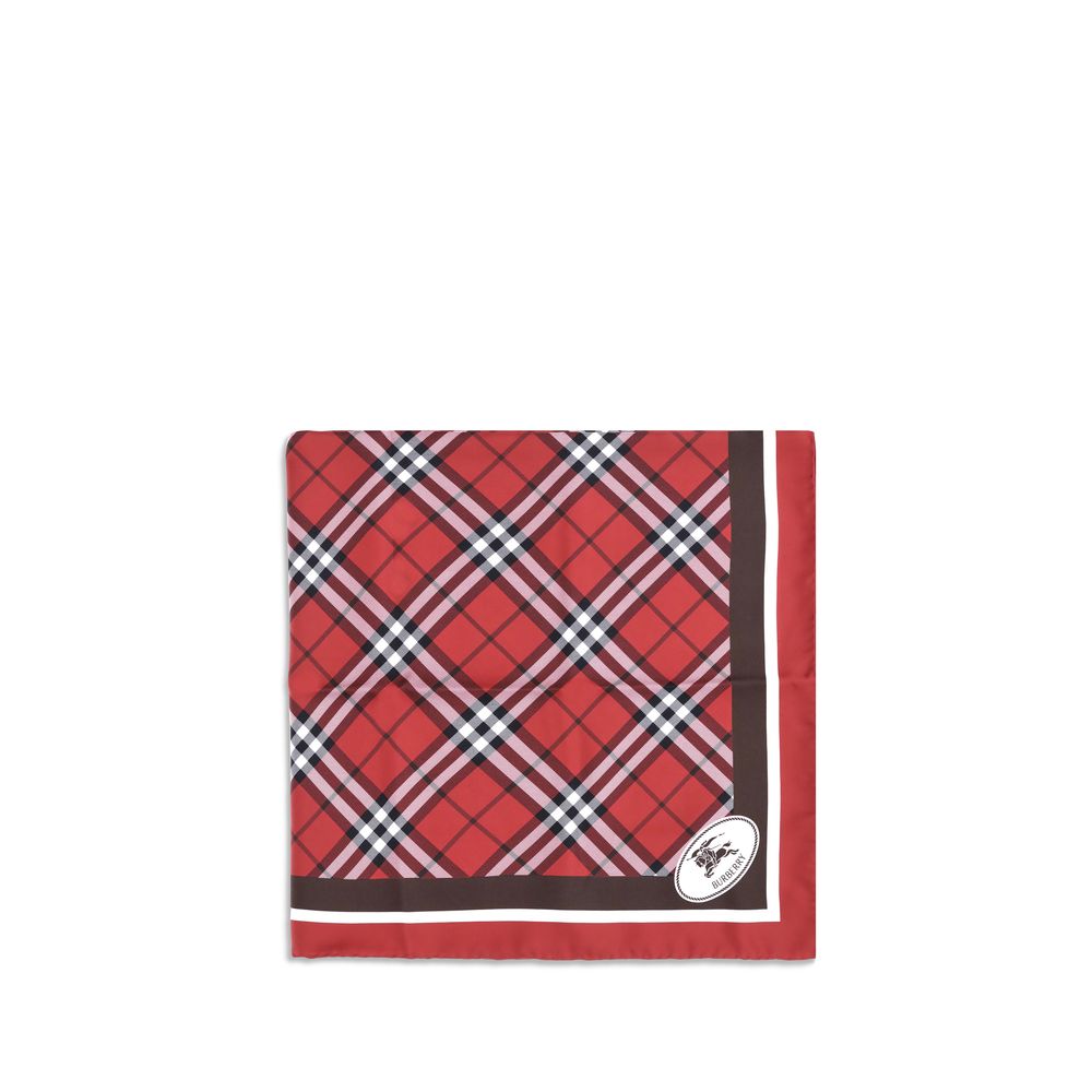 Silk check Scarf
