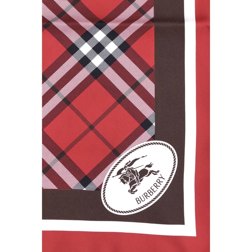 Silk check Scarf