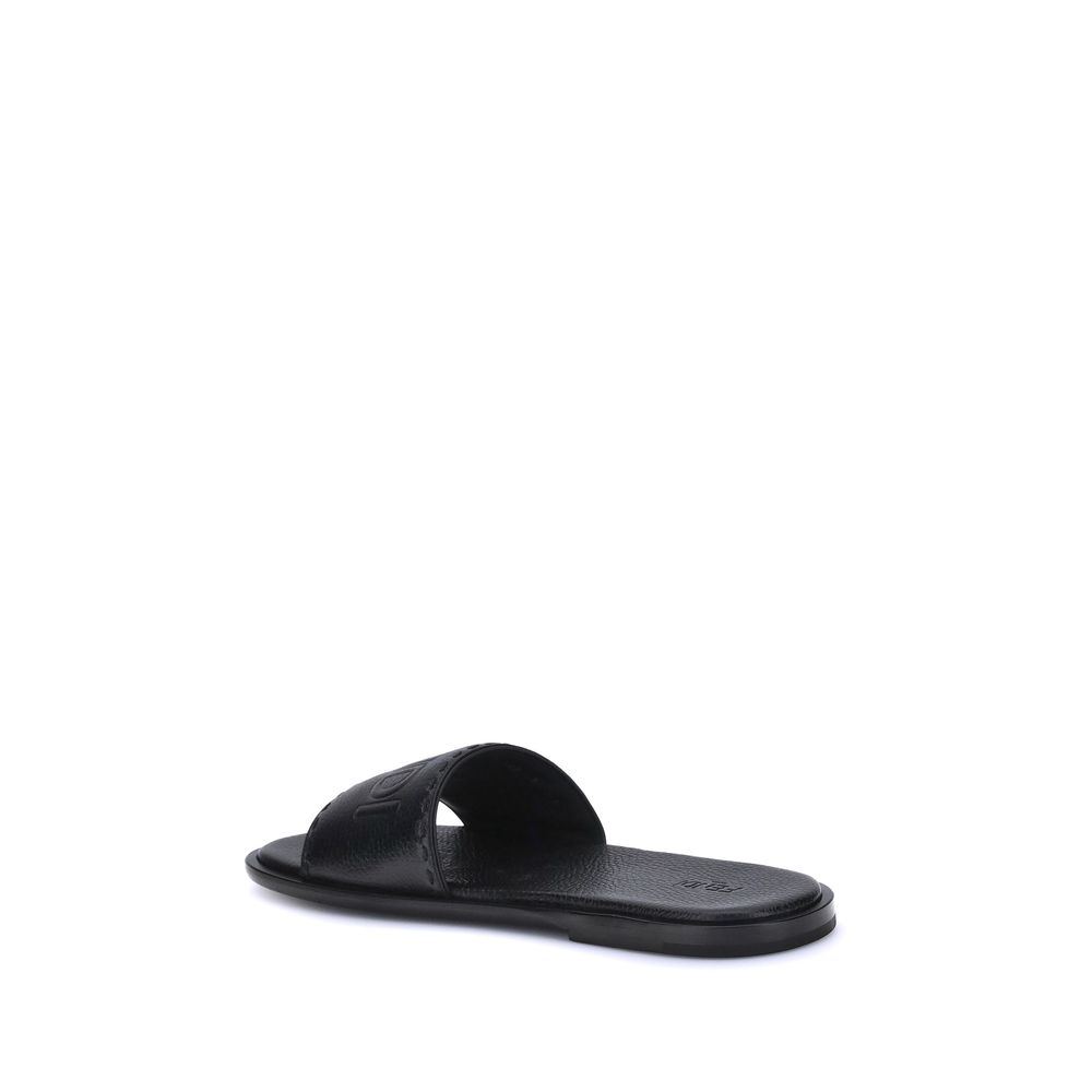 Sandals with logo