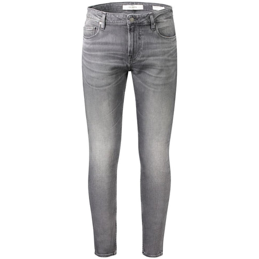 Vaqueros y pantalones de algodón gris