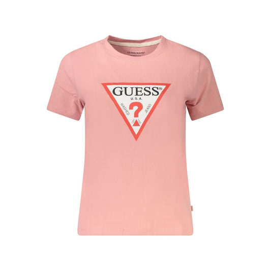Pink Cotton Tops & T-Shirt