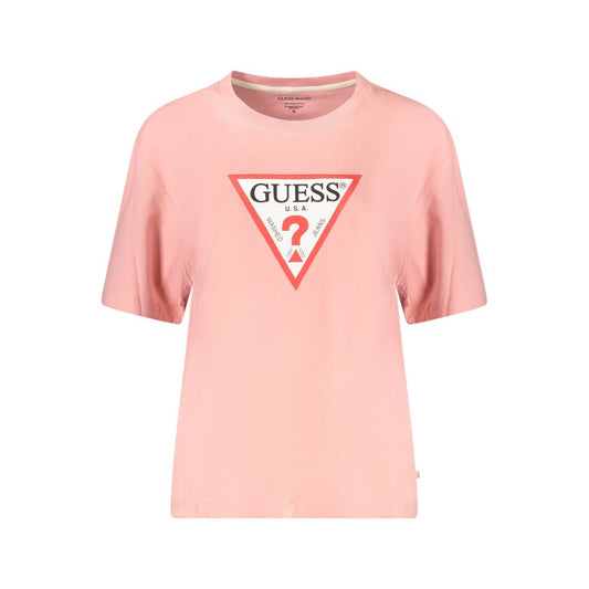 Pink Cotton Tops & T-Shirt