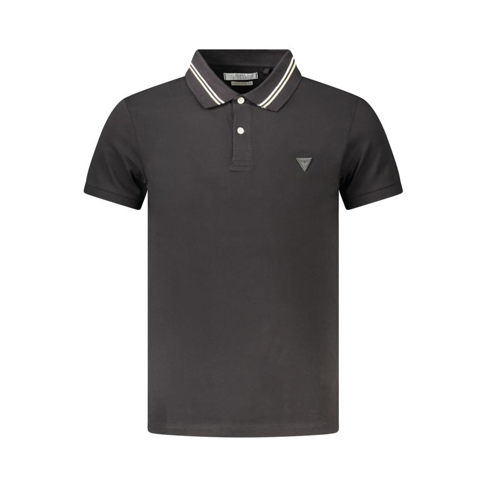 Polo de algodón negro