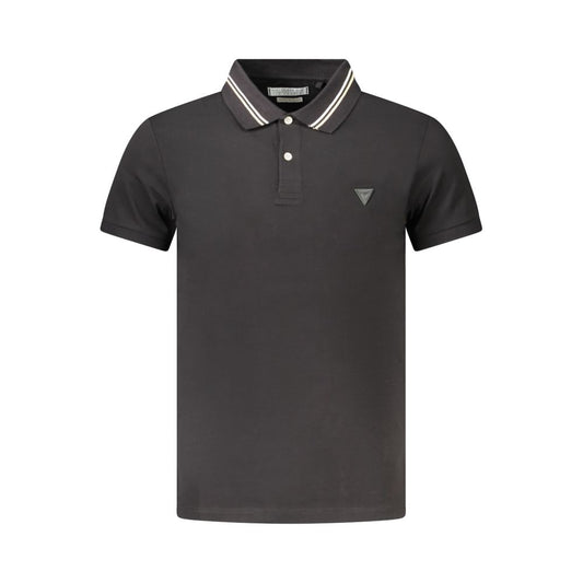Polo de algodón negro