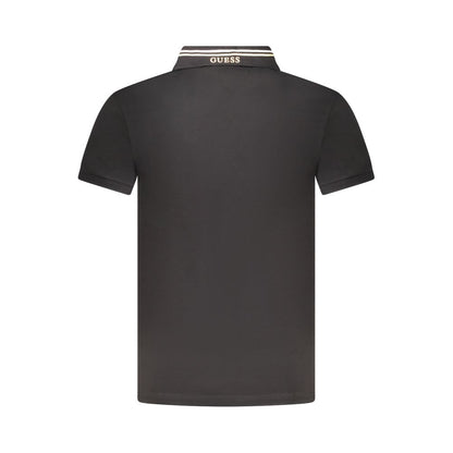 Polo de algodón negro