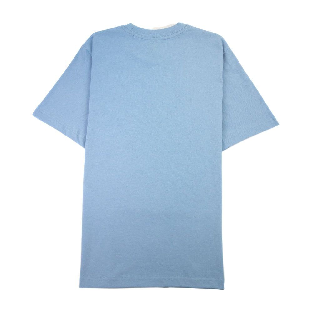 Camiseta azul de algodón