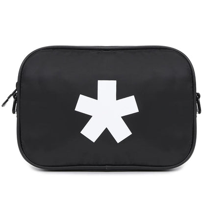 Black Polyester Crossbody Bag