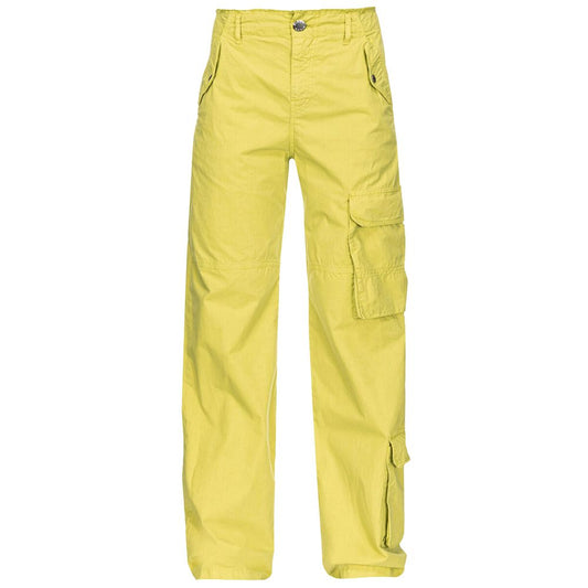 Green Cotton Jeans & Pant