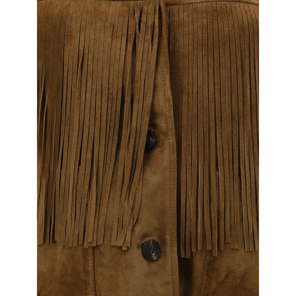 Suede Jacket with fringe