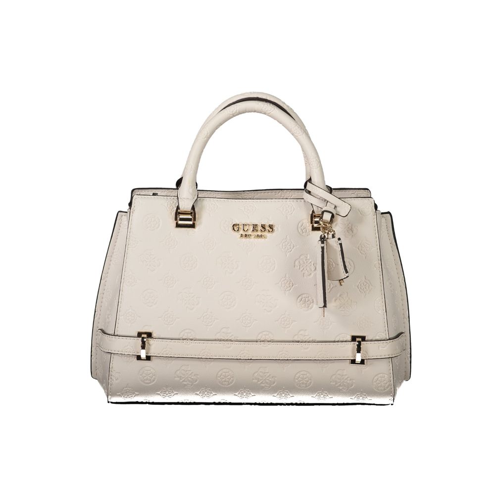 White Polyethylene Women Handbag