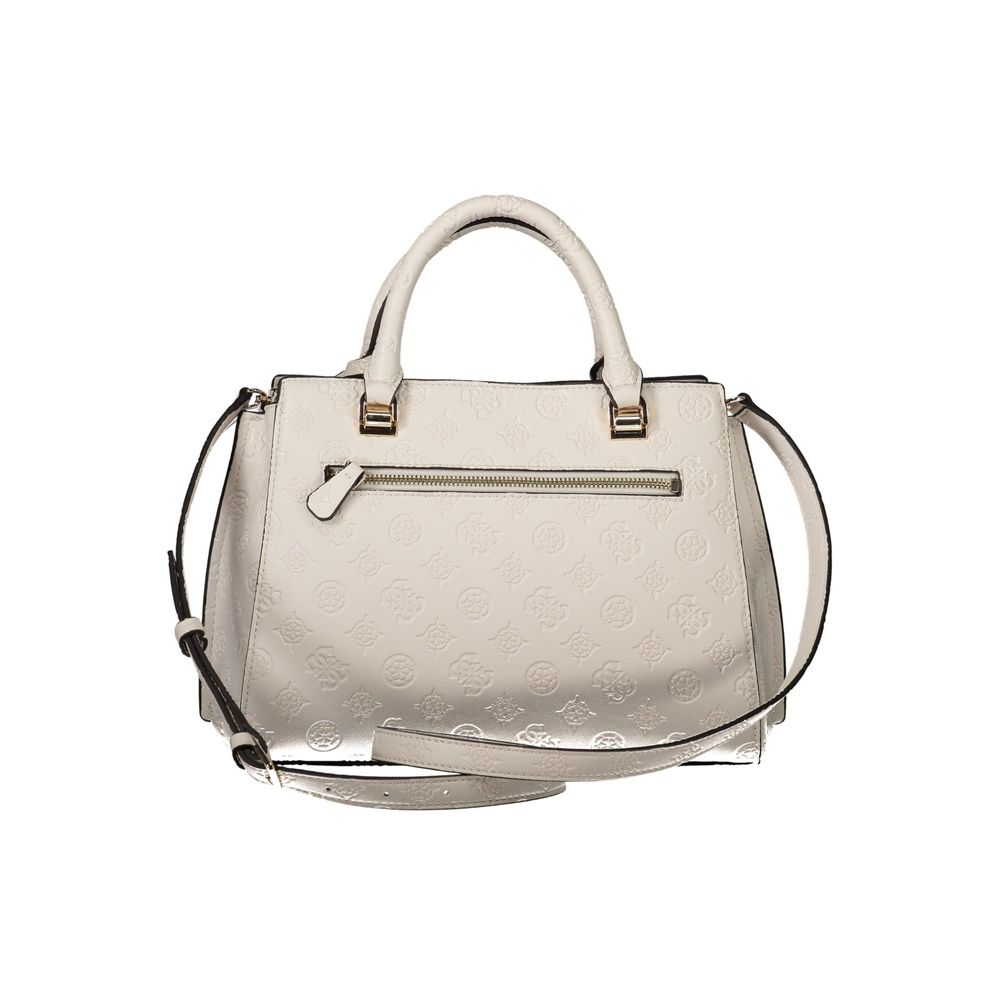 White Polyethylene Women Handbag