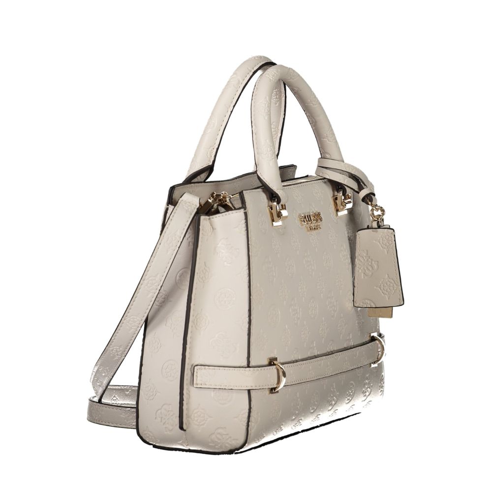 White Polyethylene Women Handbag