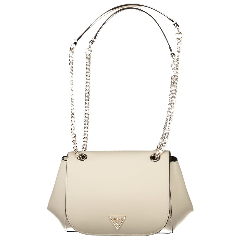White Polyethylene Women Handbag
