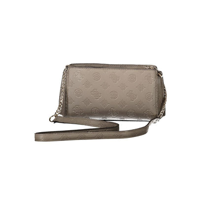 Brown Polyethylene Women Handbag