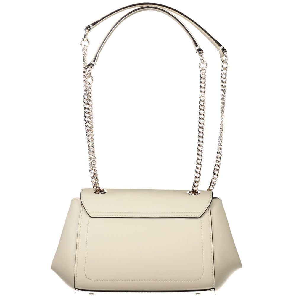 White Polyethylene Women Handbag