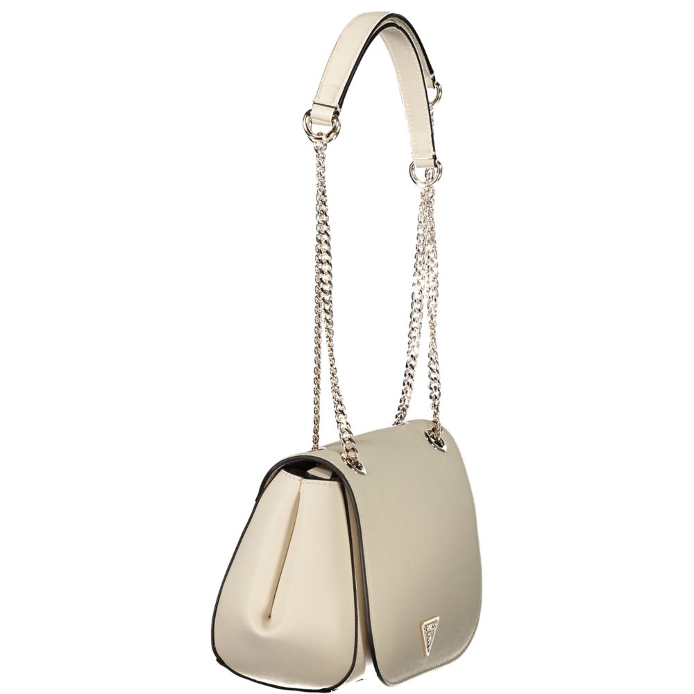 White Polyethylene Women Handbag
