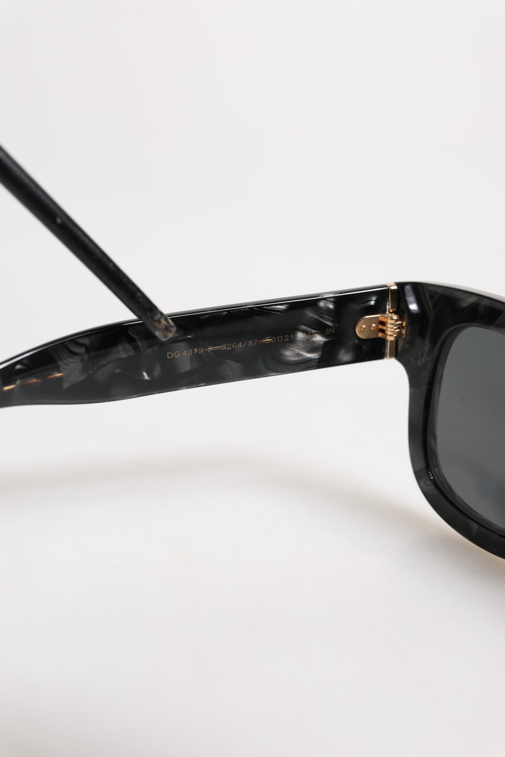 Pearl White Acetate Frame Domenico Deep Shades Sunglasses