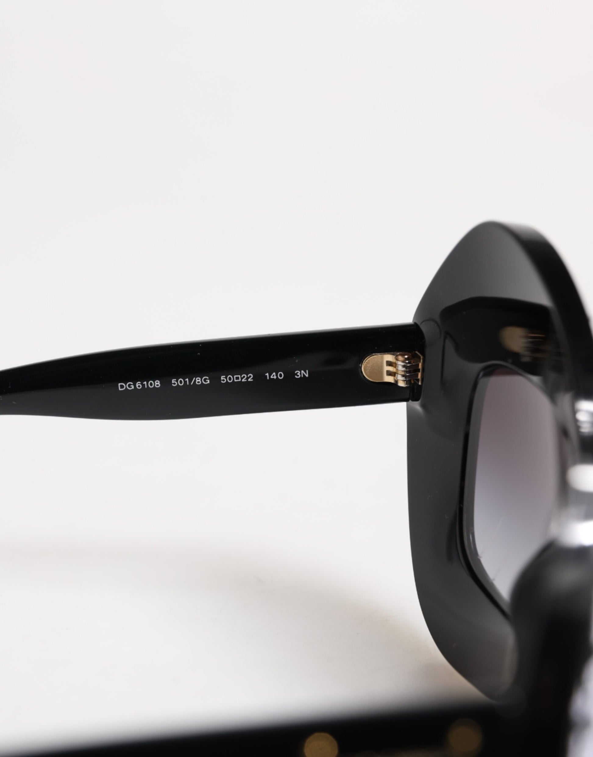 Black White PIED DE POULE Print Oversized Shades Sunglasses
