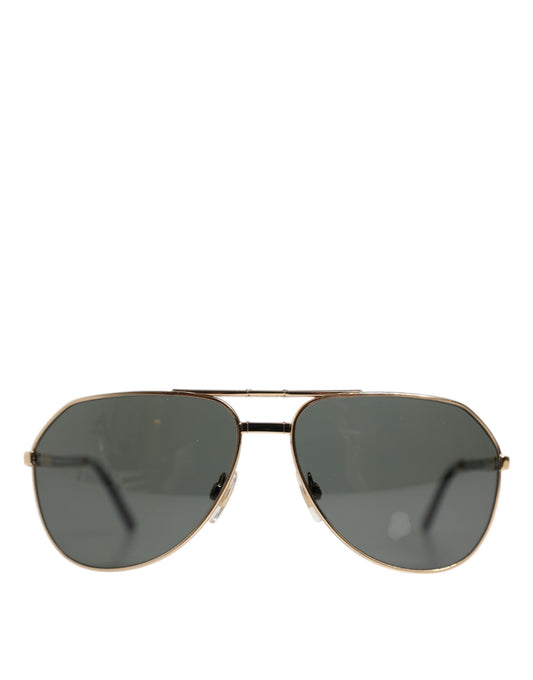 Gold DG2106K Pilot Frame Tinted Lens Polarized Sunglasses