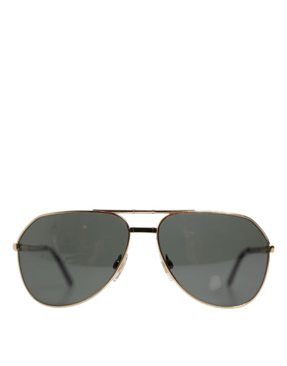 Gold DG2106K Pilot Frame Tinted Lens Polarized Sunglasses