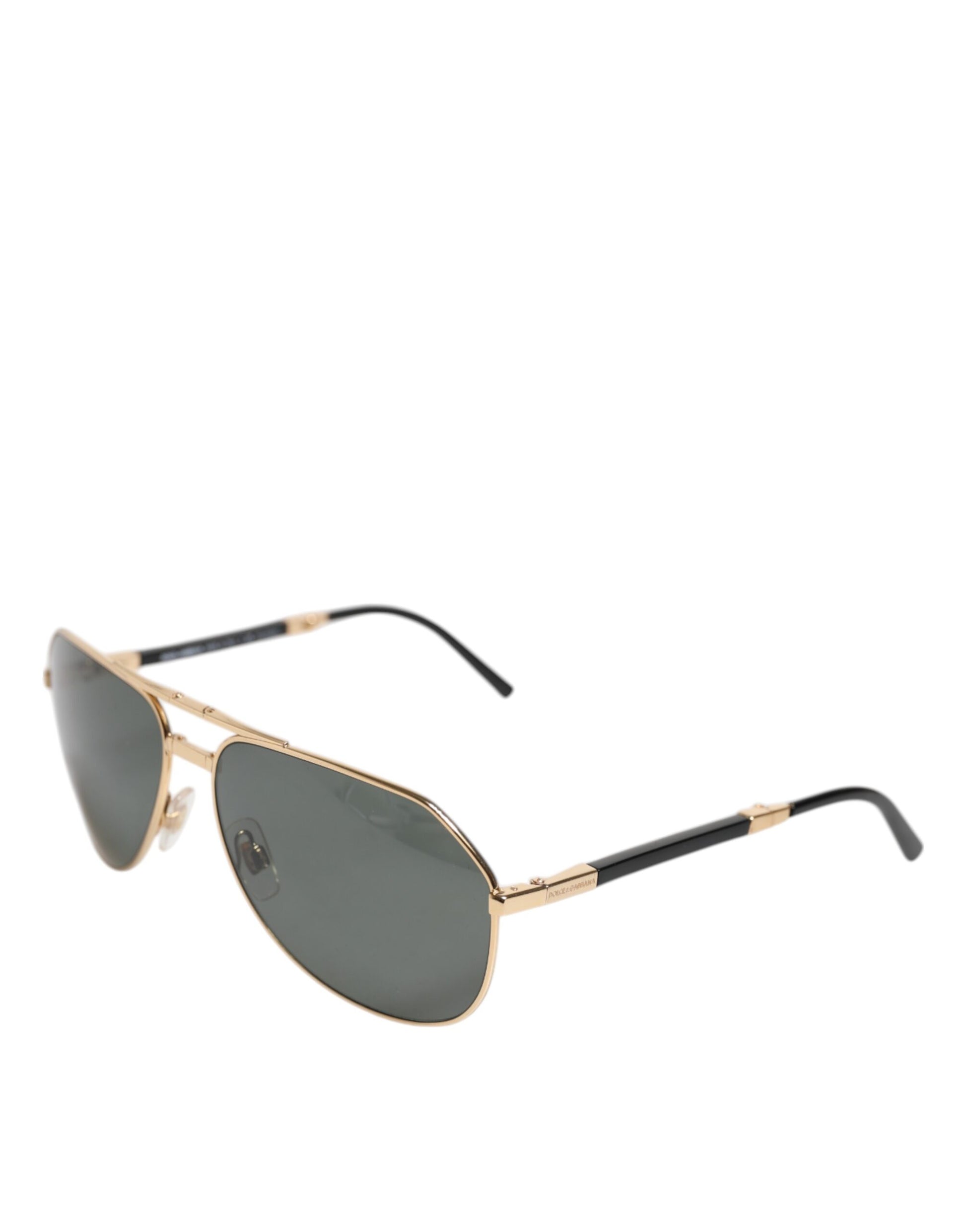 Gold DG2106K Pilot Frame Tinted Lens Polarized Sunglasses