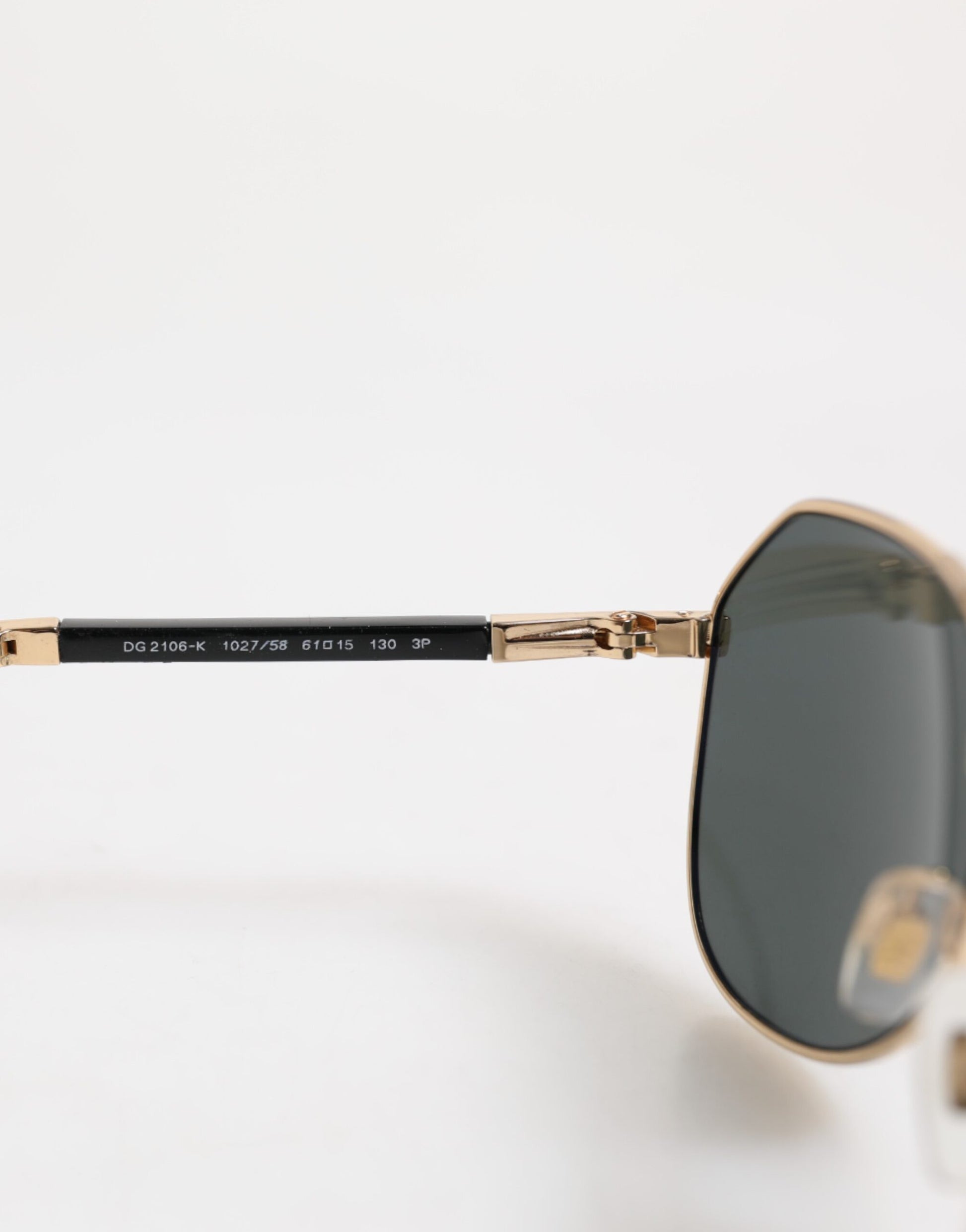 Gold DG2106K Pilot Frame Tinted Lens Polarized Sunglasses