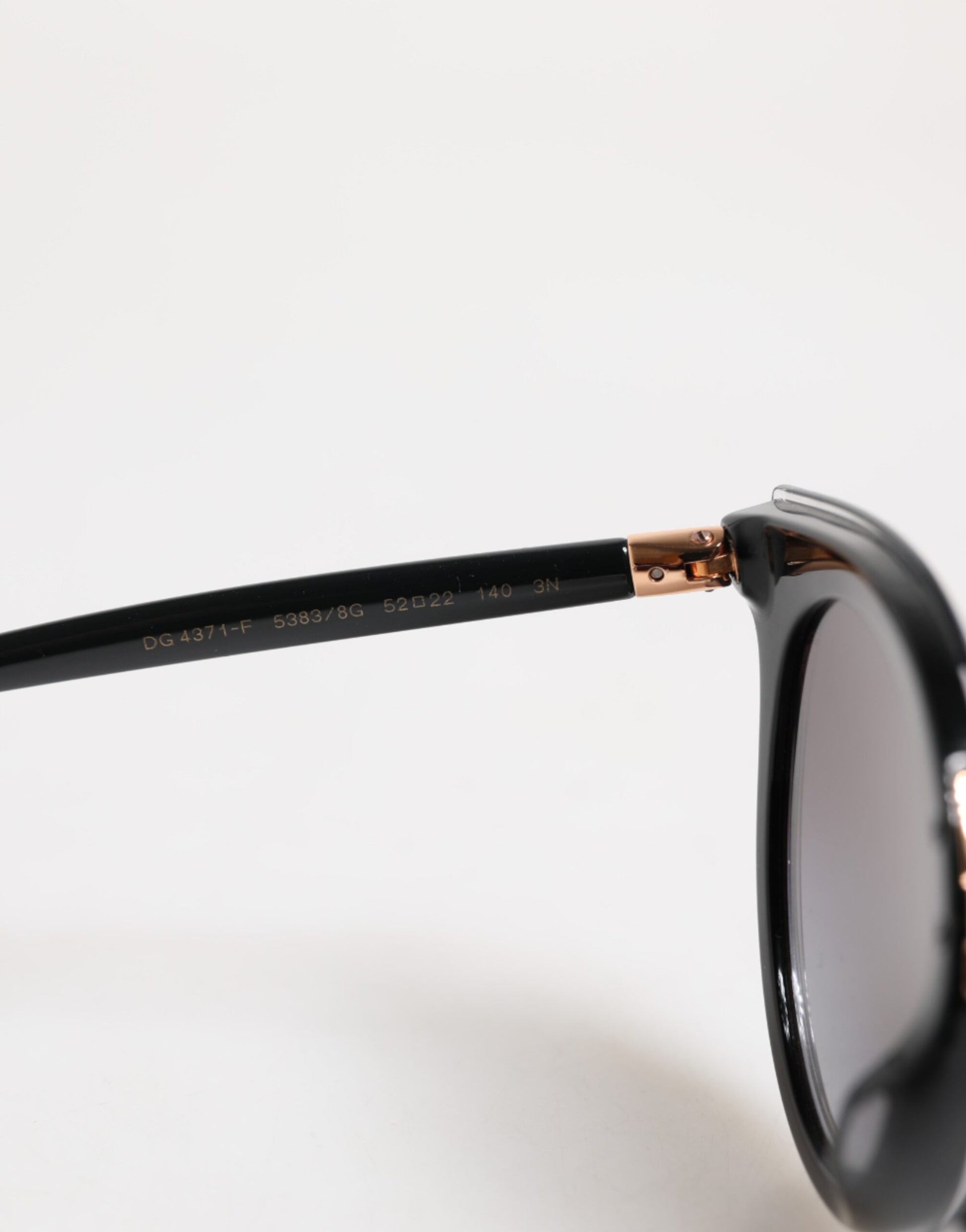 Black Transparent Trim Round DG4371-F Eyewear Sunglasses