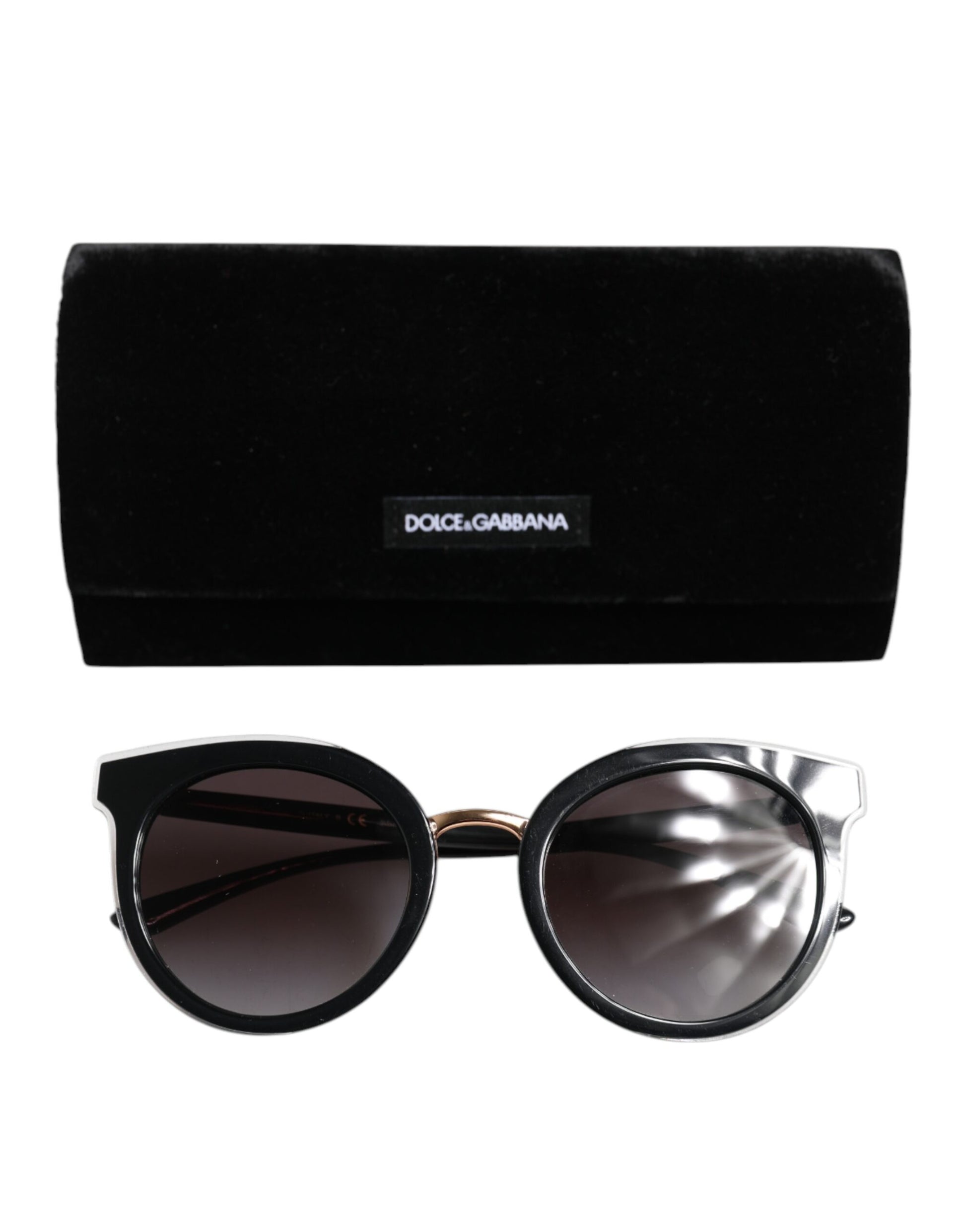 Black Transparent Trim Round DG4371-F Eyewear Sunglasses