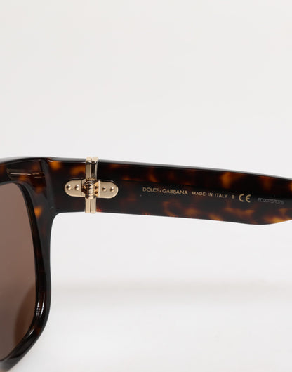 Dark Brown Havana DG4398F Square Frame Eyewear Sunglasses
