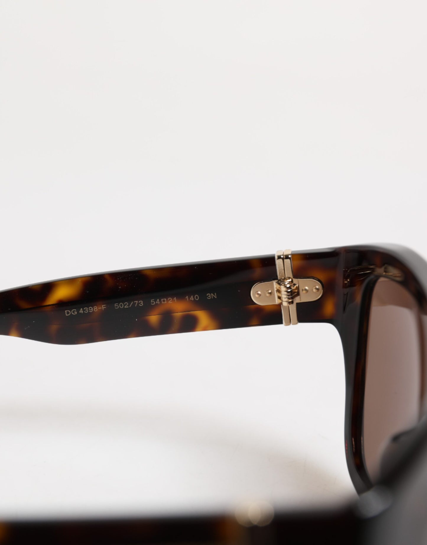 Dark Brown Havana DG4398F Square Frame Eyewear Sunglasses