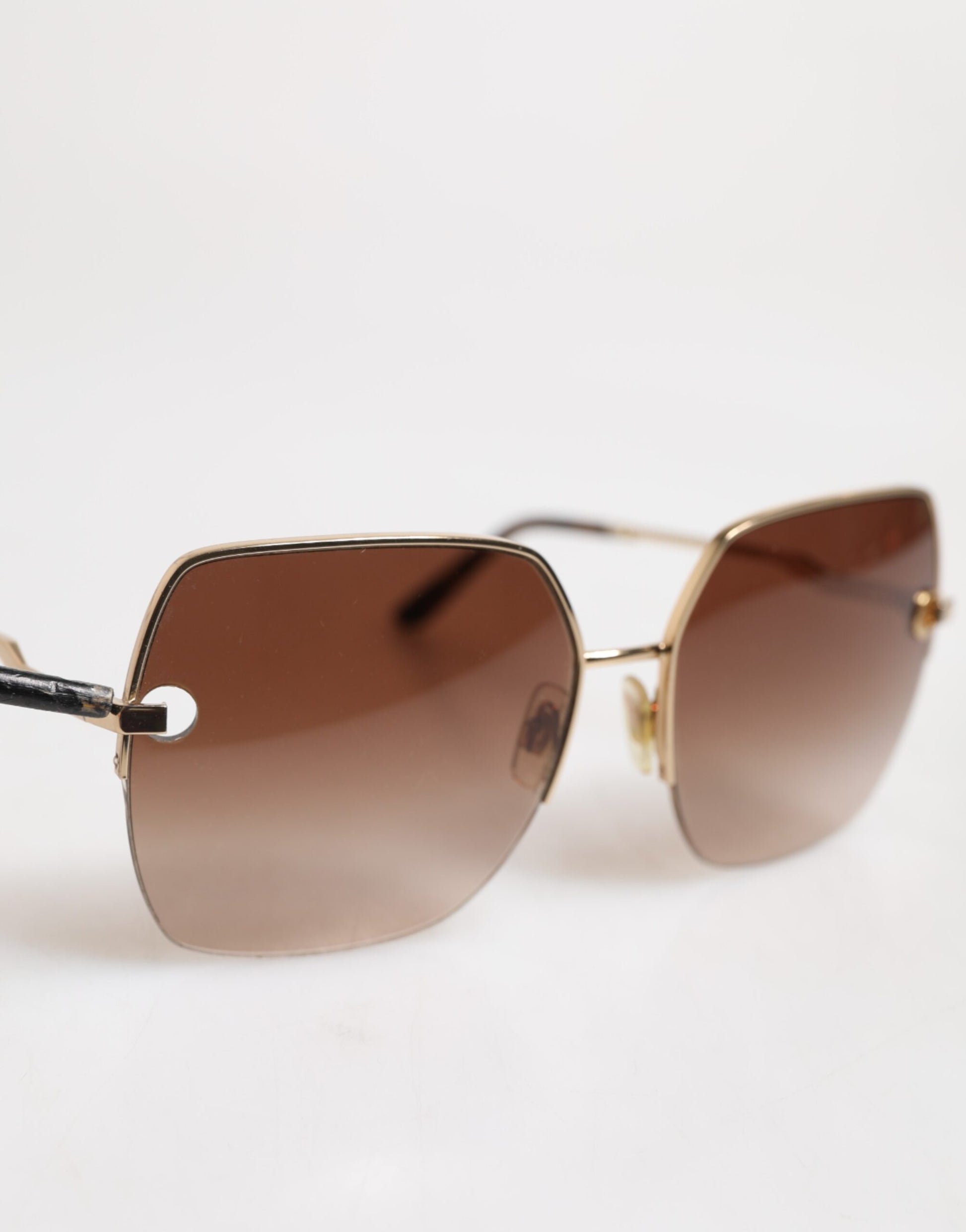 Gold Brown Gradient Square DG2267 Eyewear Sunglasses