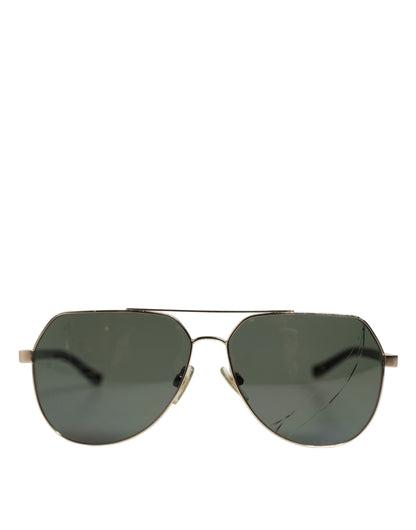 Black 18K Gold Plated Polarized Steel DG2133K Sunglasses