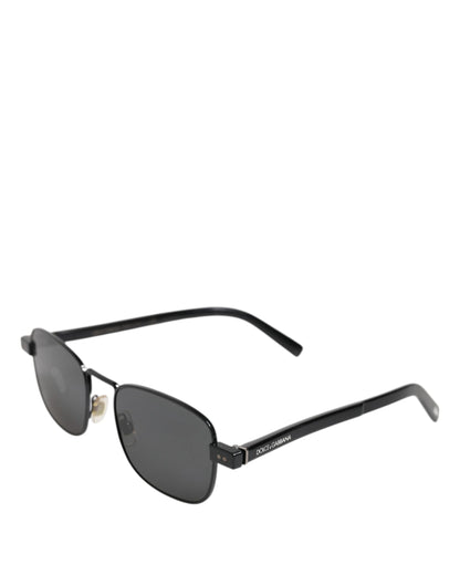Black Metal Frame Square Lenses DG2222 Eyewear Sunglasses