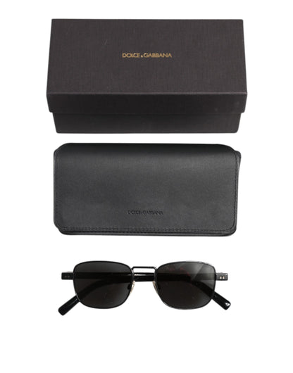 Black Metal Frame Square Lenses DG2222 Eyewear Sunglasses