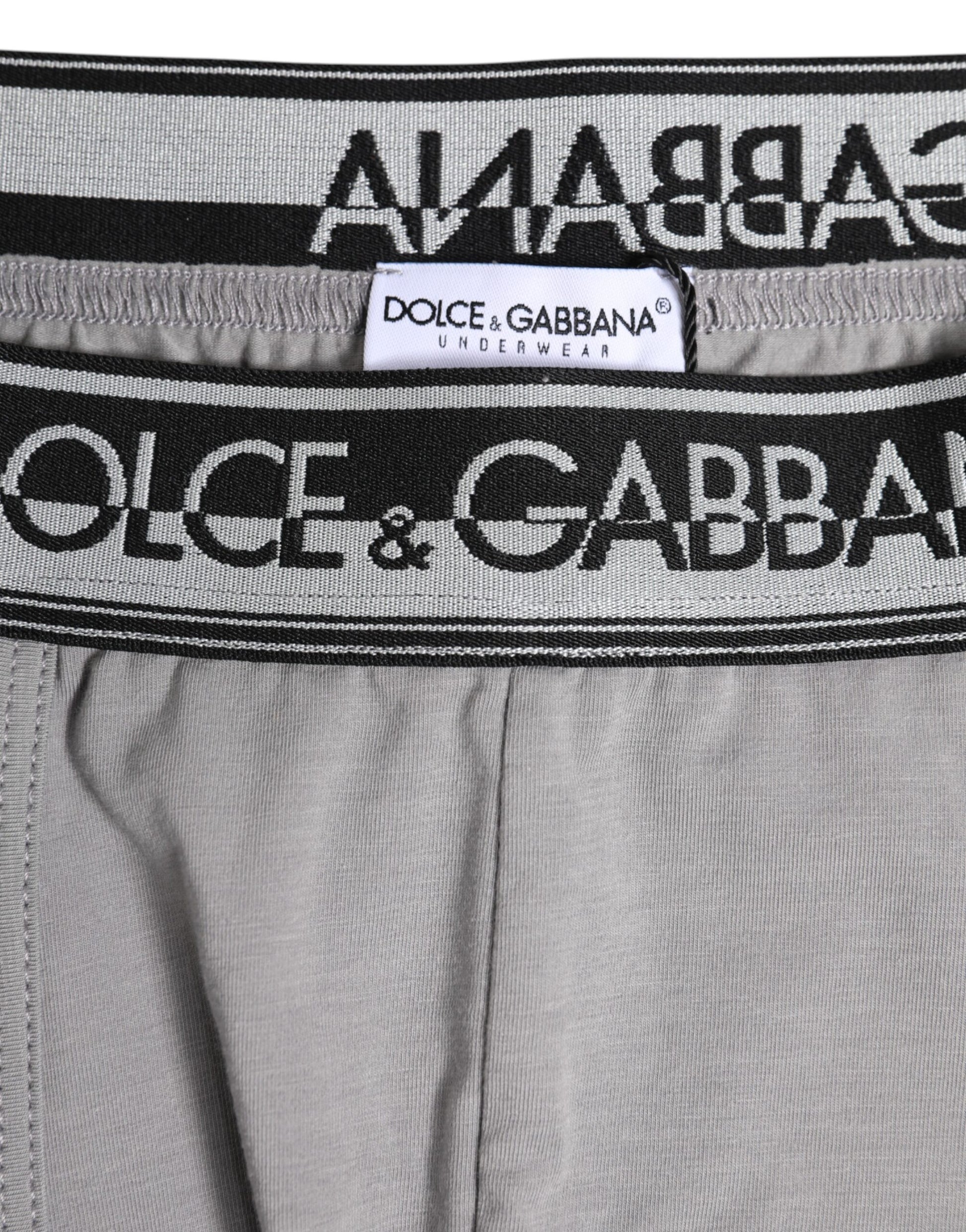 Gray Cotton Stretch Regular Boxer Underwear
