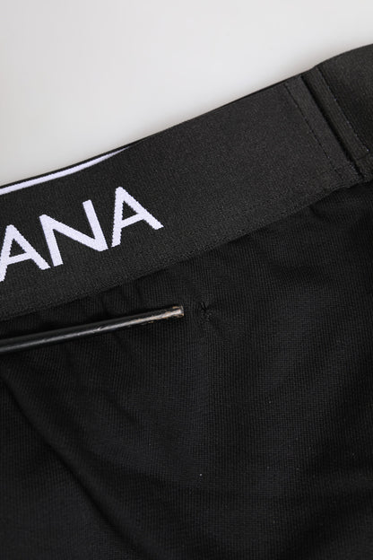 Black Cotton Stretch Regular Brief Underwear