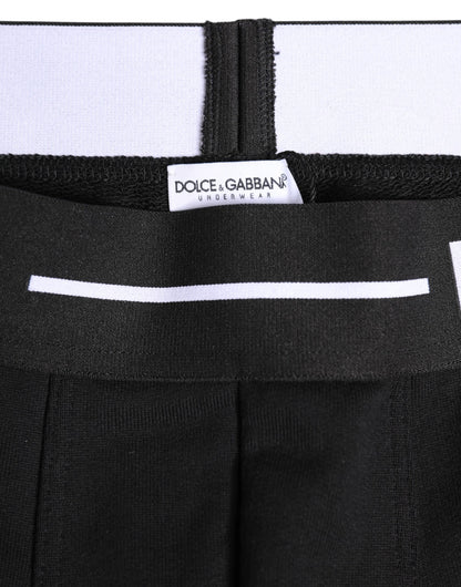 Black Cotton Stretch Regular Boxer Underwear