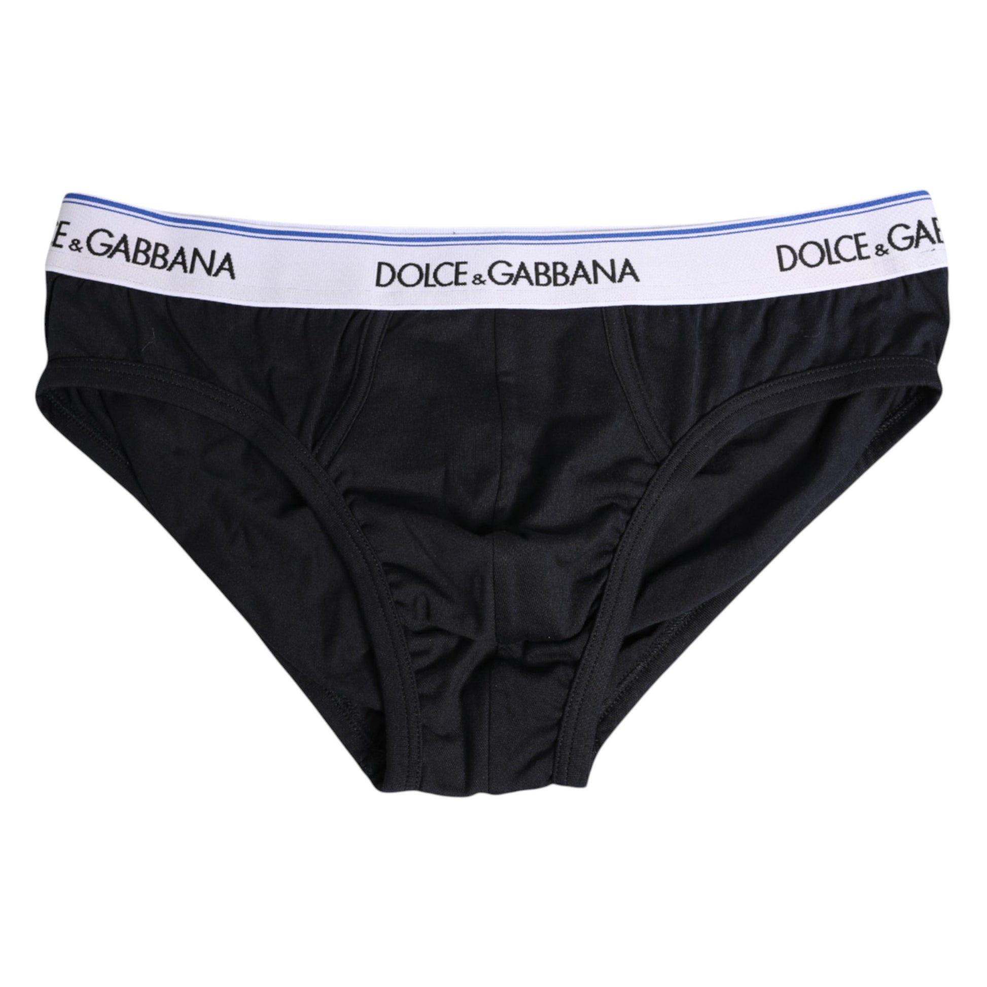 Black Cotton Stretch Regular Brief Underwear