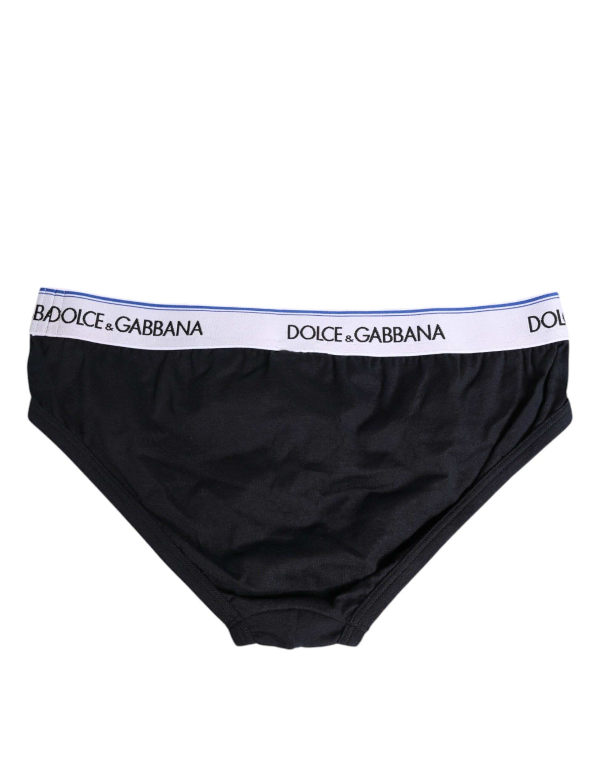 Black Cotton Stretch Regular Brief Underwear