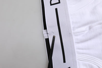 White Cotton Stretch Regular Brief Underwear